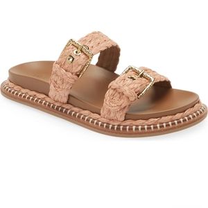 Ulla Johnson Kiera Raffia Buckled Sandal